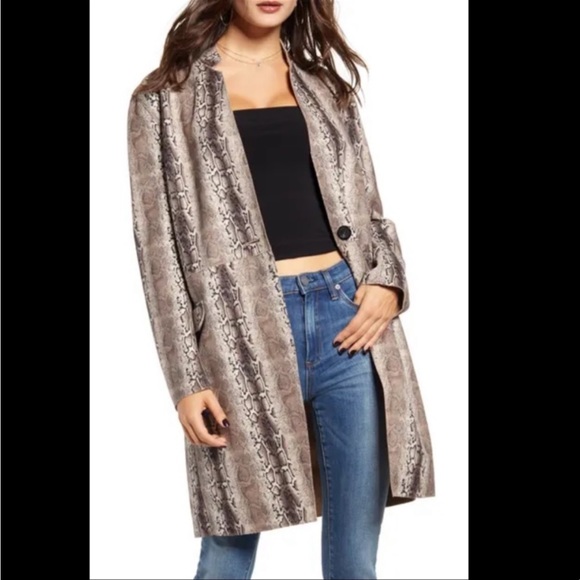 Blank NYC Snake Print Jacket - Picture 1 of 7